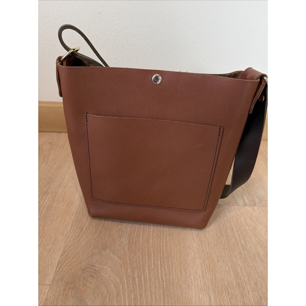 Moss Bags Parker Crossbody Bag Brown Leather Minimalist USA MSRP $145 - Picture 2 of 16